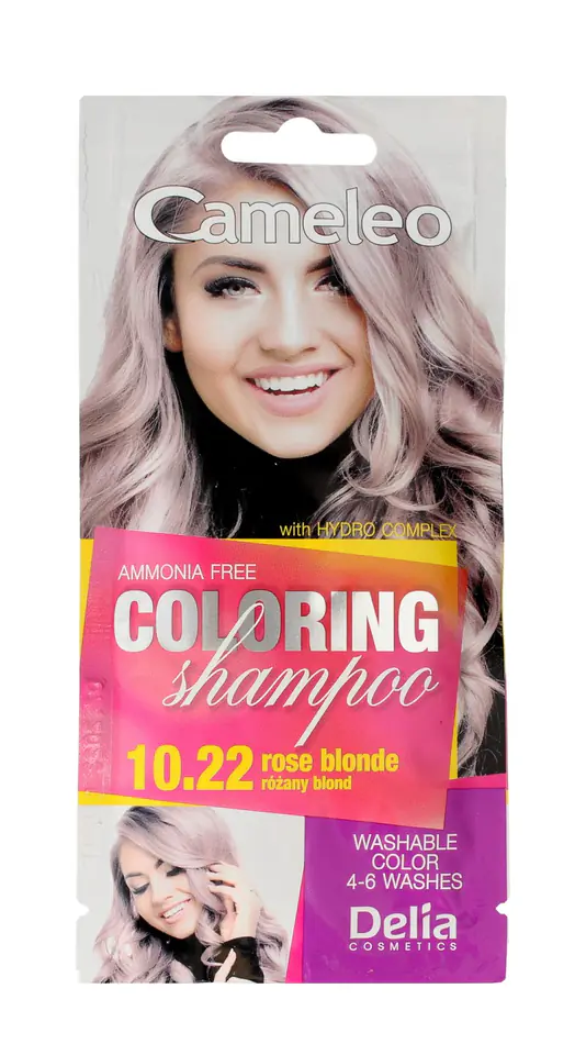 ⁨Delia Cosmetics Cameleo Szampon koloryzujący nr 10.22 Różany Blond 1szt⁩ w sklepie Wasserman.eu