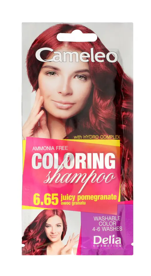 ⁨Delia Cosmetics Cameleo Coloring Shampoo No. 6.65 Pomegranate Fruit 1pcs⁩ at Wasserman.eu