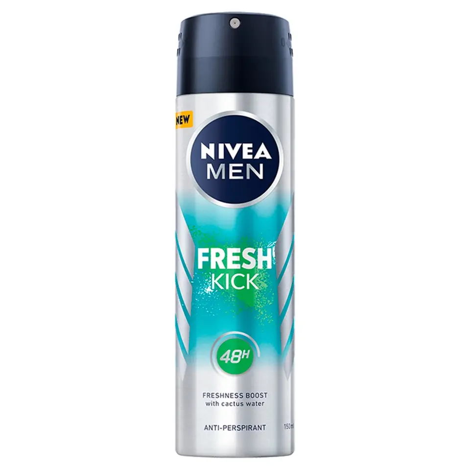 ⁨Nivea*DEO Spray męski FRESH KICK 83215&⁩ w sklepie Wasserman.eu