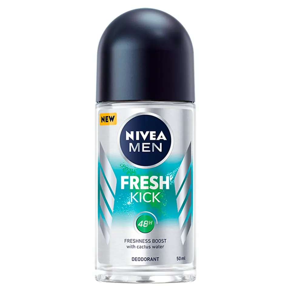 ⁨Nivea*DEO Roll-on męski FRESH KICK 83218&⁩ w sklepie Wasserman.eu