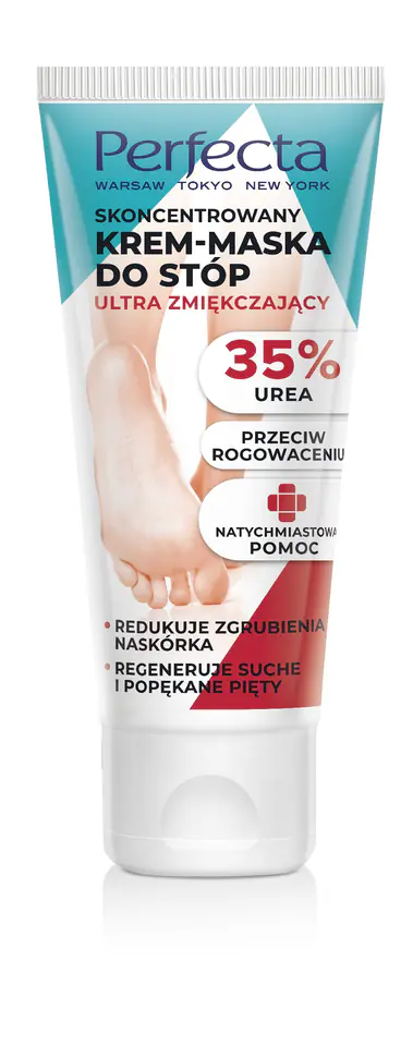 ⁨Perfecta Skoncentrowany Krem-maska do stóp ultra zmiękczający - 35% Urea 80ml⁩ w sklepie Wasserman.eu