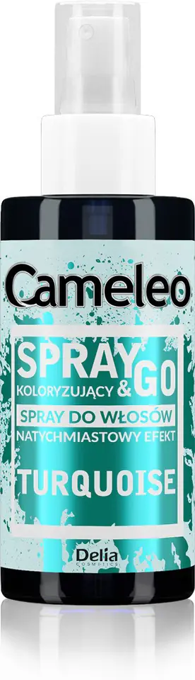 ⁨DELIA*CAMELEO Spray&Go TURQUOISE spray color.150ml⁩ at Wasserman.eu