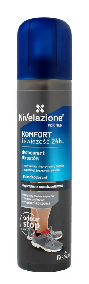 ⁨Farmona Nivelazione for Men Deodorant for shoes Comfort and Freshness 24H 180ml⁩ at Wasserman.eu
