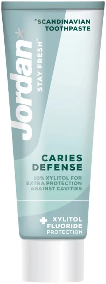 ⁨Jordan Stay Fresh Toothpaste Caries Defense 75ml - tube⁩ at Wasserman.eu