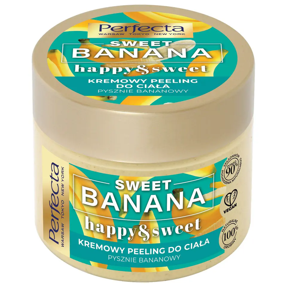 ⁨Perfecta Sweet Banana Kremowy Peeling do ciała - gruboziarnisty 300g⁩ w sklepie Wasserman.eu