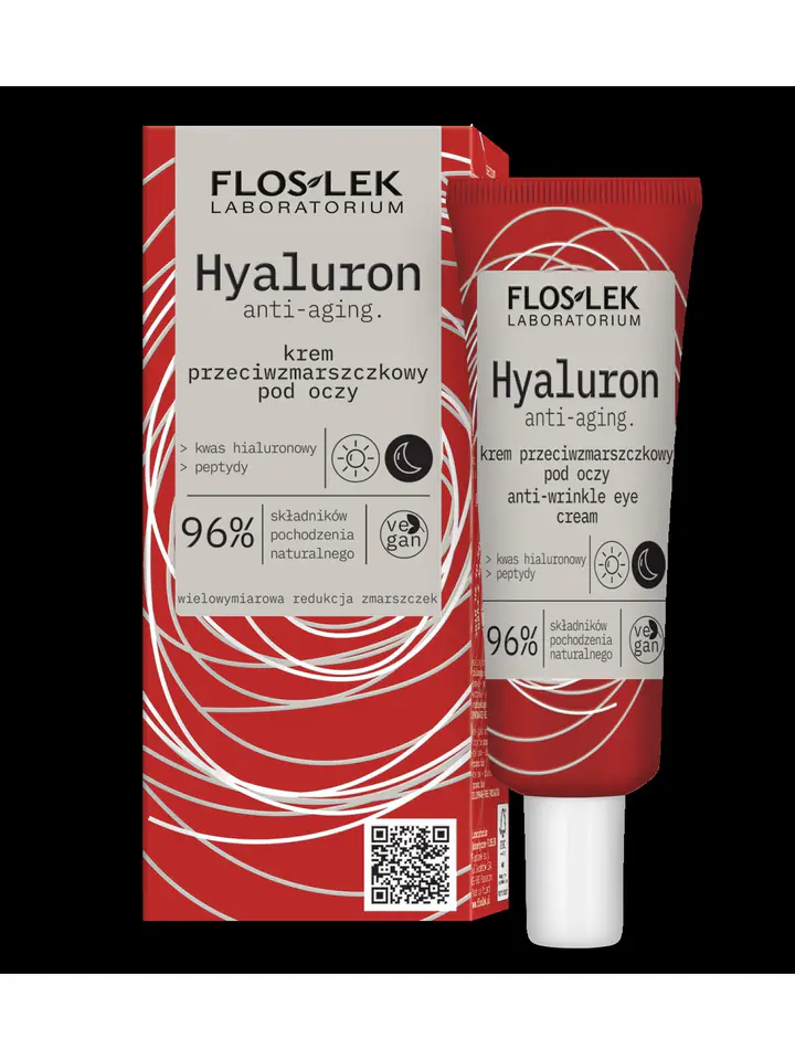 ⁨Floslek Hyaluron Anti-wrinkle Eye Cream 30ml⁩ at Wasserman.eu