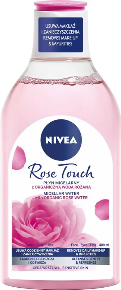 ⁨NNivea Rose Touch Płyn micelarny z organiczną wodą różaną 400 ml⁩ w sklepie Wasserman.eu