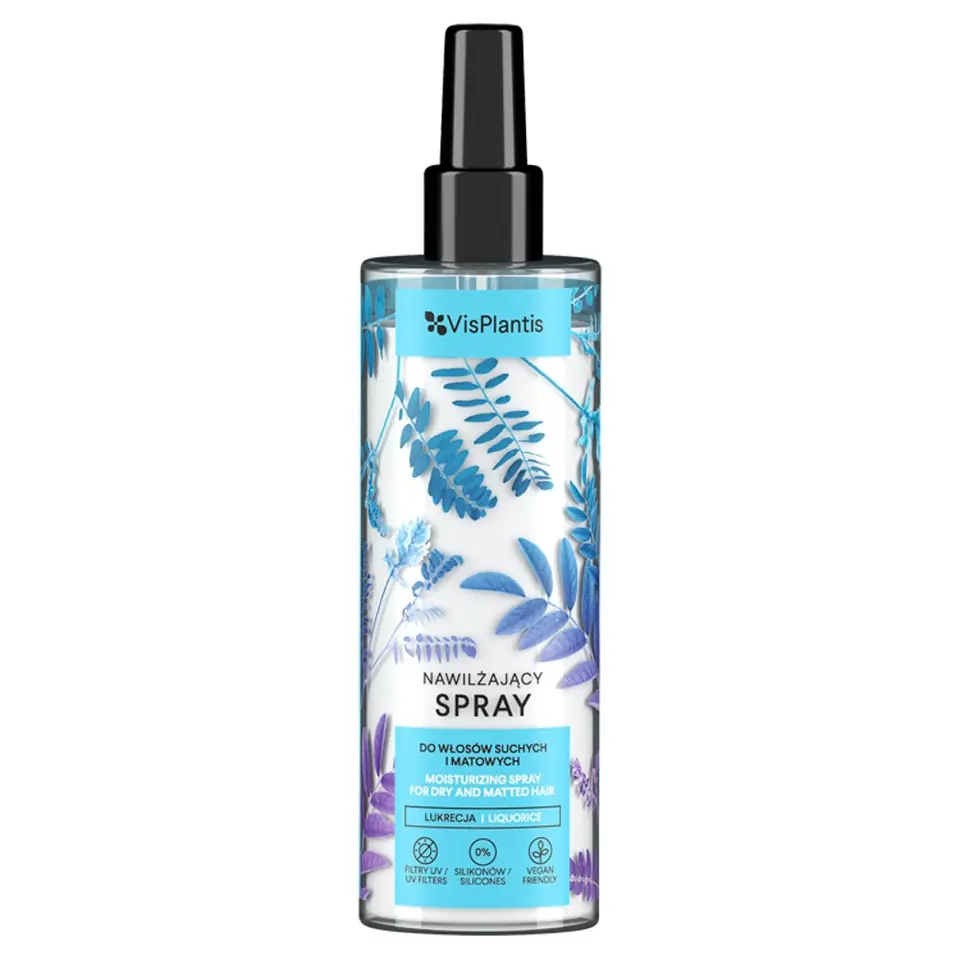 ⁨Vis Plantis Nawilżający Spray z Lukrecją do Włosów Suchych i Matowych 200ml⁩ w sklepie Wasserman.eu