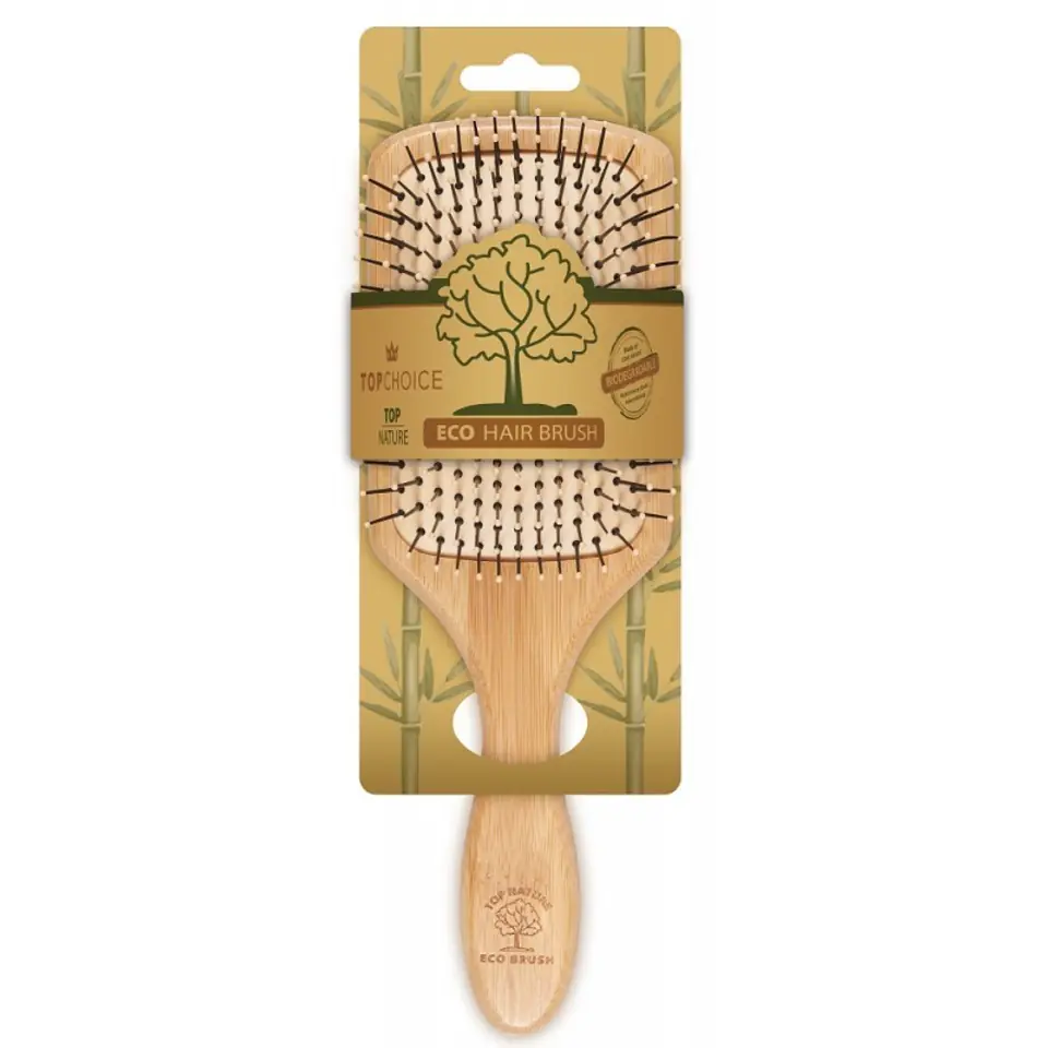 ⁨Top Choice Bamboo Hairbrush - Eco (62230) 1pcs⁩ at Wasserman.eu