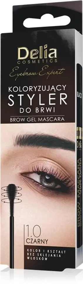 ⁨Delia Expert koloryzujący Styler do brwi 1.0 Czarny⁩ w sklepie Wasserman.eu