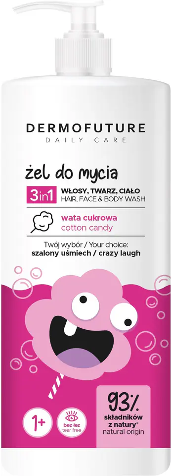 ⁨Dermofuture Daily Care Kids Żel 3w1 Wata Cukrowa⁩ w sklepie Wasserman.eu
