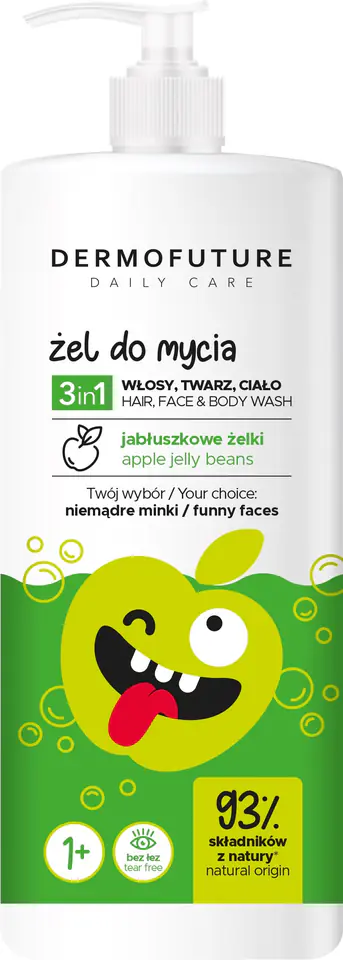 ⁨Dermofuture Daily Care Kids Żel do mycia 3w1 Jabłuszkowe Żelki⁩ w sklepie Wasserman.eu