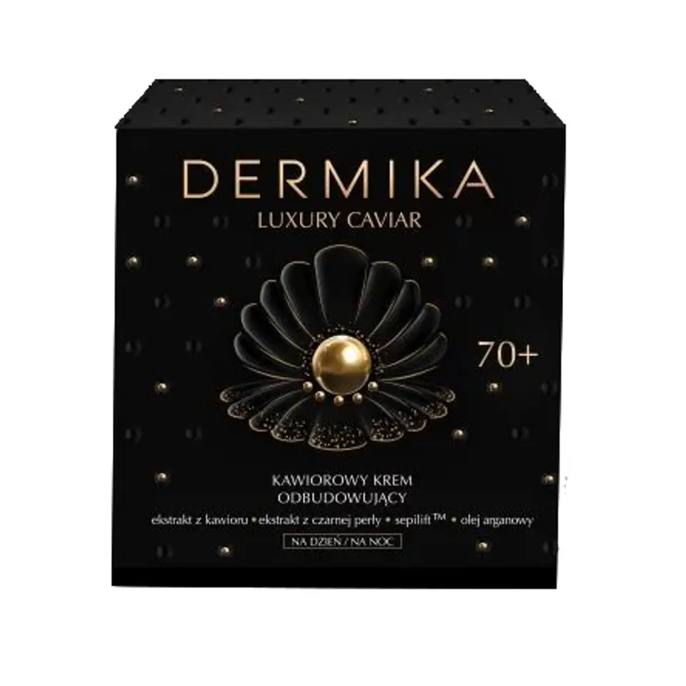 ⁨Dermika Luxury Caviar 70+ Kawiorowy Krem odbudowujący na dzień i noc 50ml⁩ w sklepie Wasserman.eu