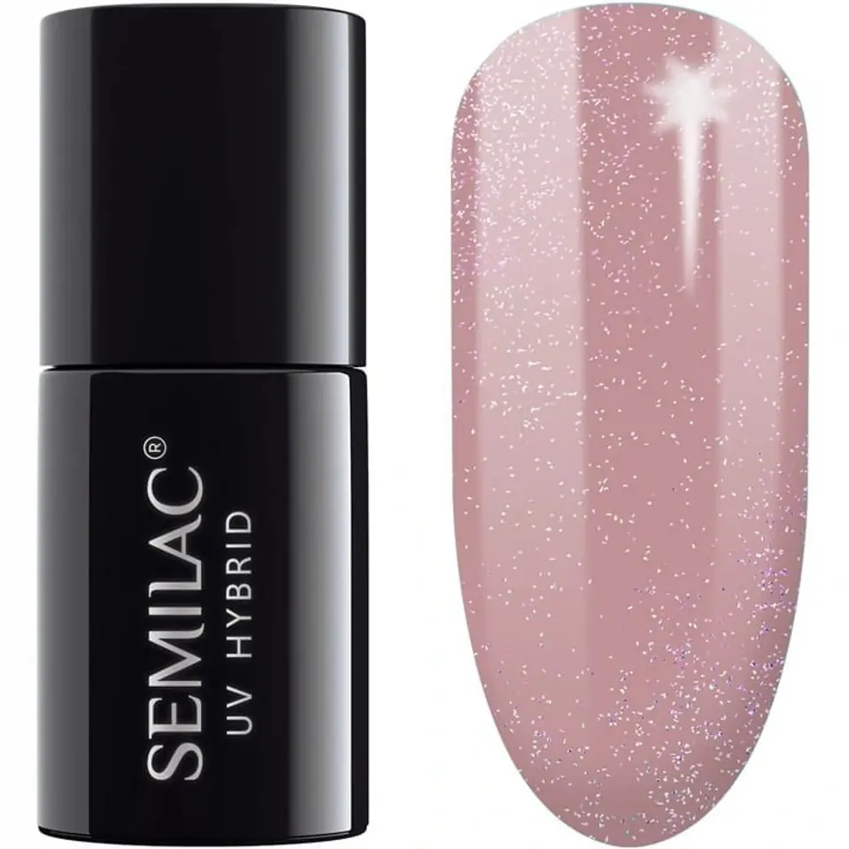 ⁨SEMILAC Lakier hybrydowy Shimmer 320 Dust Beige 7 ml⁩ w sklepie Wasserman.eu