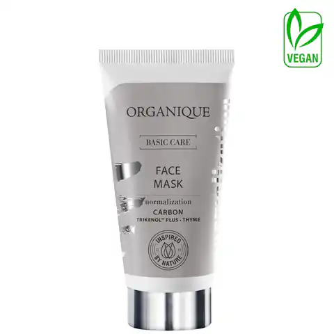 ⁨ORGANIQUE Basic Care Normalizująca maska do twarzy z węglem aktywnym 50ml⁩ w sklepie Wasserman.eu