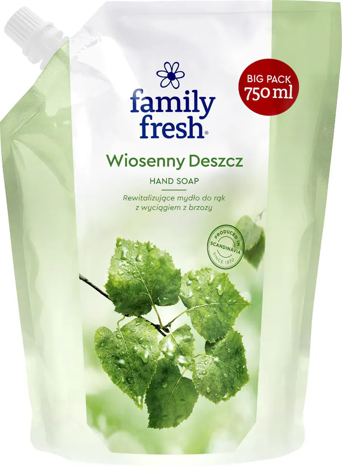 ⁨Family Fresh Mydło Zapas 750ml Wiosenny Deszcz⁩ w sklepie Wasserman.eu