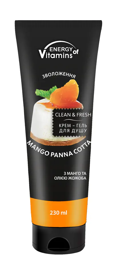 ⁨Energy Of Vitamins Żel pod prysznic Mango Panna Cotta 230ml⁩ w sklepie Wasserman.eu