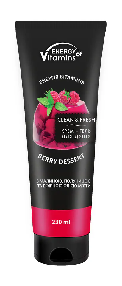 ⁨Energy Of Vitamins Żel pod prysznic Jagodowy Deser 230ml⁩ w sklepie Wasserman.eu
