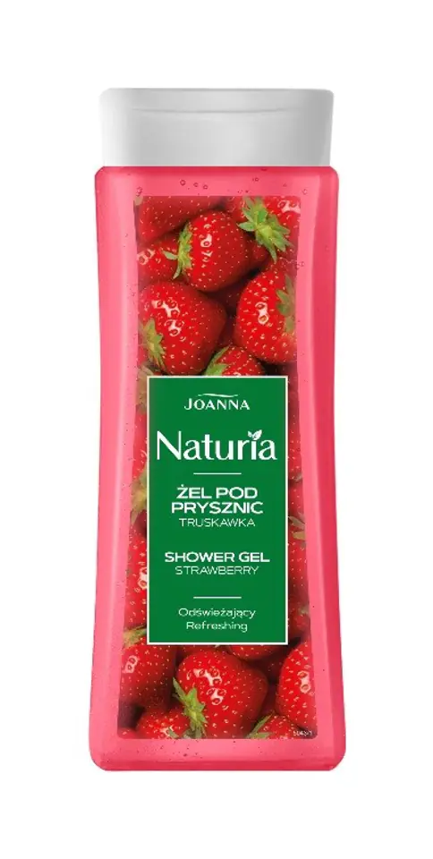 ⁨Joanna Naturia Shower Gel Strawberry - refreshing 300ml⁩ at Wasserman.eu