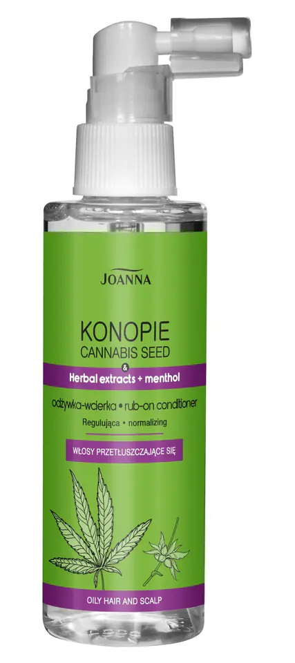 ⁨Joanna Konopie Odżywka - wcierka regulująca do włosów przetłuszczających się 100ml⁩ w sklepie Wasserman.eu