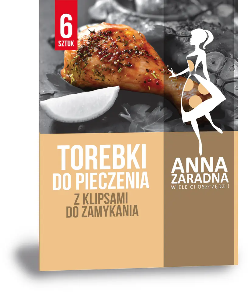 ⁨ANNA ZARADNA Torebki do pieczenia z klipsami do zamykania 1op.-6szt⁩ w sklepie Wasserman.eu