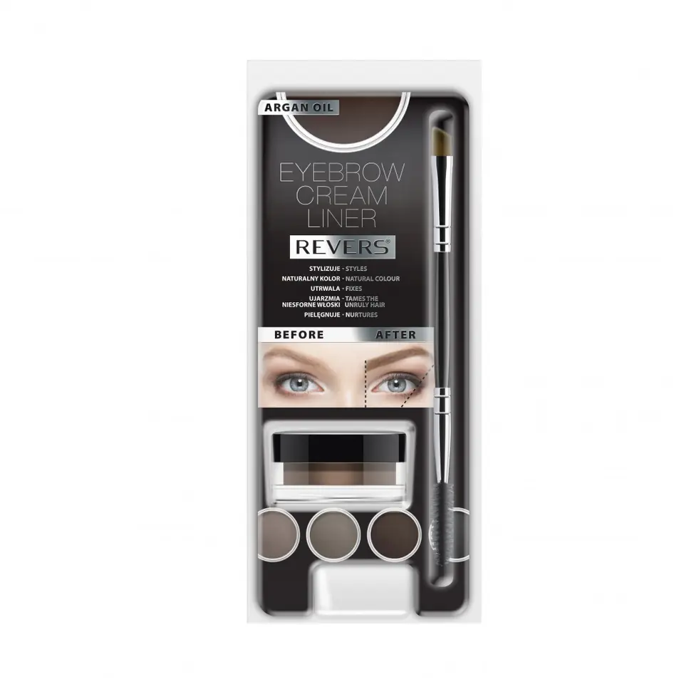 ⁨REVERS Eyebrow Cream Liner EYEBROW LINER - Graphite 8ml⁩ at Wasserman.eu