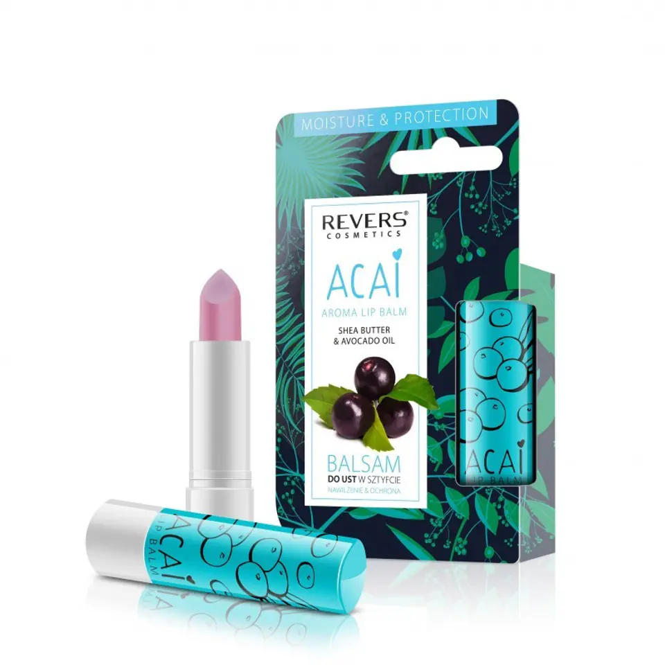 ⁨REVERS Lip Balm Stick Moisturizing & Protecting - Acai 4g⁩ at Wasserman.eu