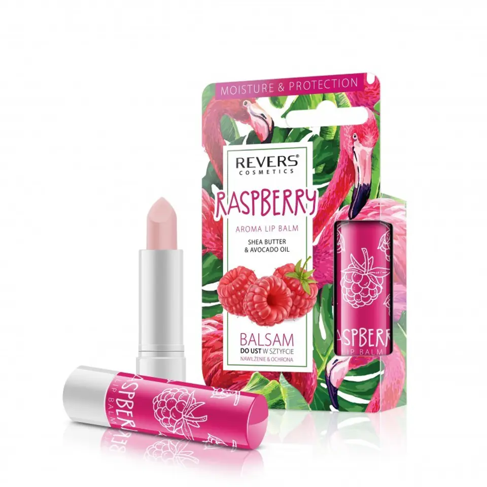 ⁨REVERS Balsam do ust w sztyfcie nawilżenie & ochrona - Raspberry 4g⁩ w sklepie Wasserman.eu