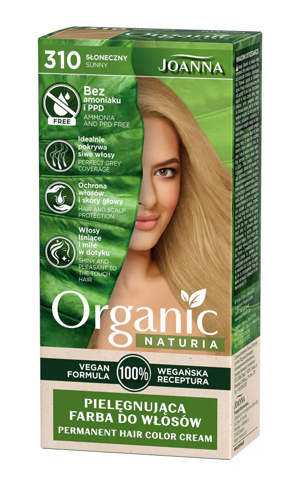 ⁨Joanna Naturia Vegan Caring Hair Dye No. 310 Sunny 1op.⁩ at Wasserman.eu