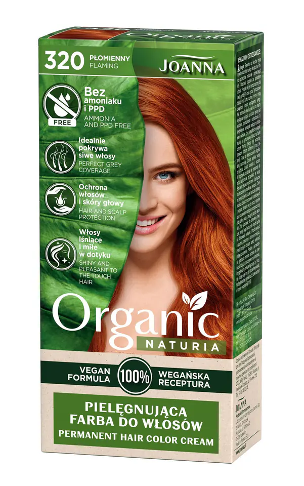 ⁨Joanna Naturia Vegan Caring Hair Dye No. 320 Flame 1op.⁩ at Wasserman.eu