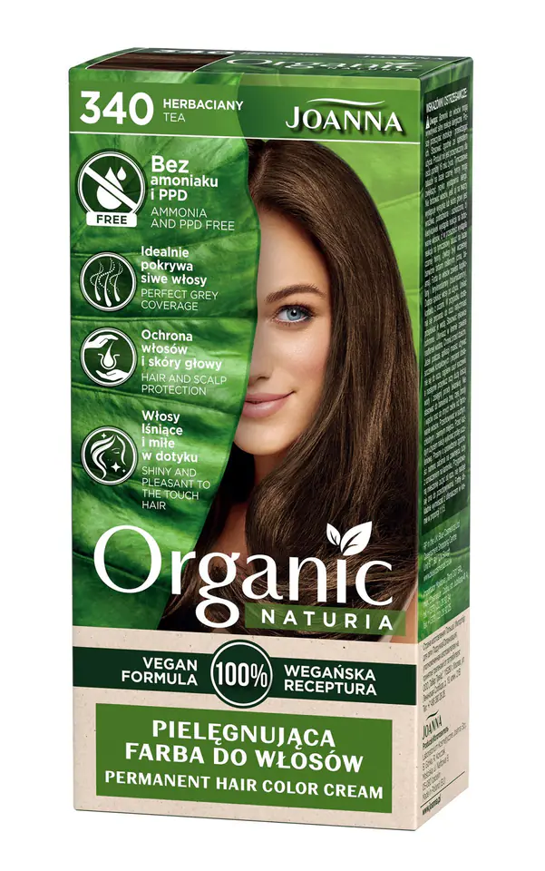 ⁨Joanna Naturia Vegan Caring Hair Dye No. 340 Tea 1op.⁩ at Wasserman.eu