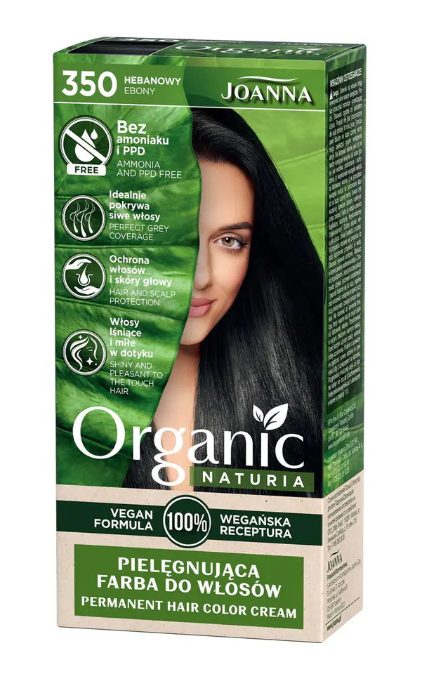 ⁨Joanna Naturia Vegan Caring Hair Dye No. 350 Ebony 1op.⁩ at Wasserman.eu
