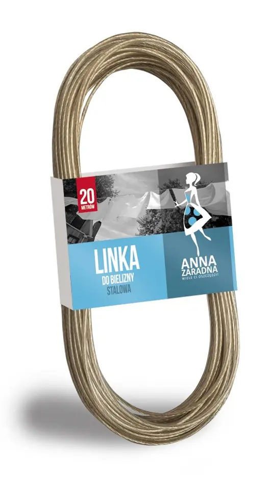 ⁨ANNA ZARADNA LINEN ROPE STALOWA 20M⁩ at Wasserman.eu