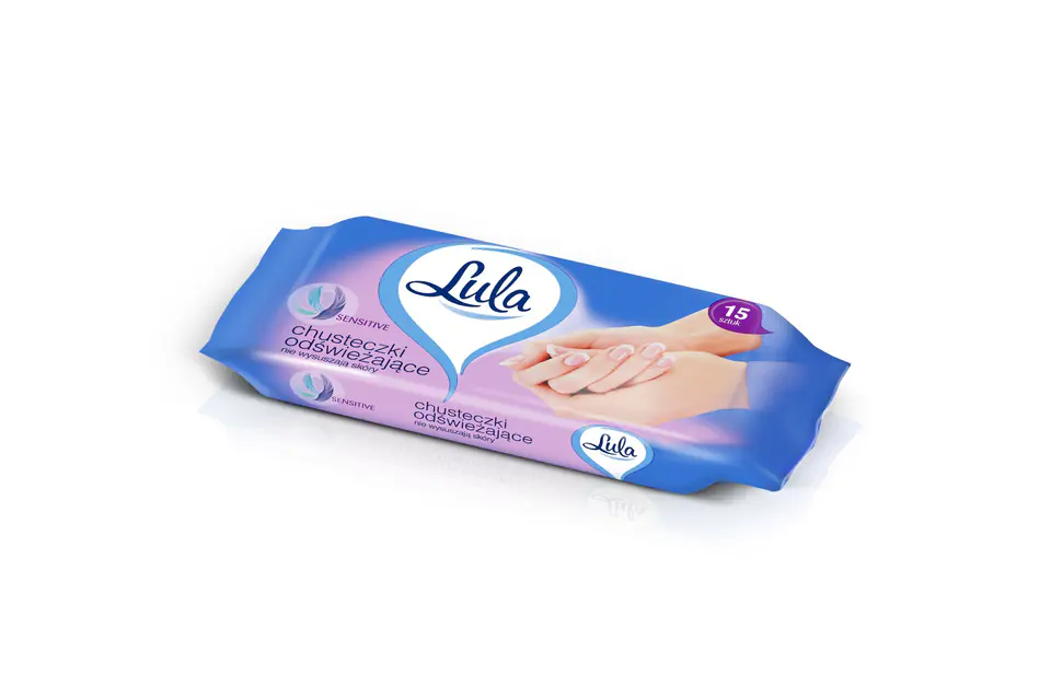 ⁨LULA Sensitive Refreshing Wipes 1op.-15pcs.⁩ at Wasserman.eu