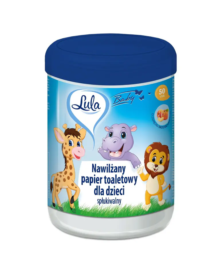 ⁨LULA MOISTURIZED TOILET PAPER D/CHILDREN A'50⁩ at Wasserman.eu