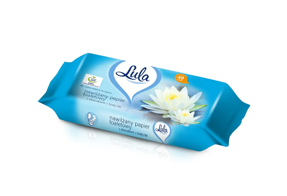 ⁨LULA MOISTENED PAPER A'40 WHITE LILIA⁩ at Wasserman.eu