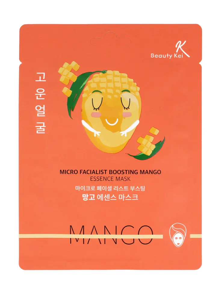 ⁨Beauty Kei Mask on a sheet with MANGO extract 1pcs⁩ at Wasserman.eu