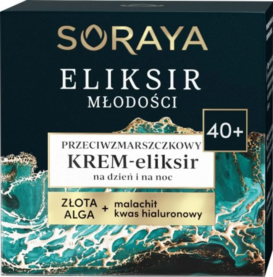 ⁨Soraya Eliksir Młodości 40+ Przeciwzmarszczkowy Krem-eliksir na dzień i noc 50ml⁩ w sklepie Wasserman.eu