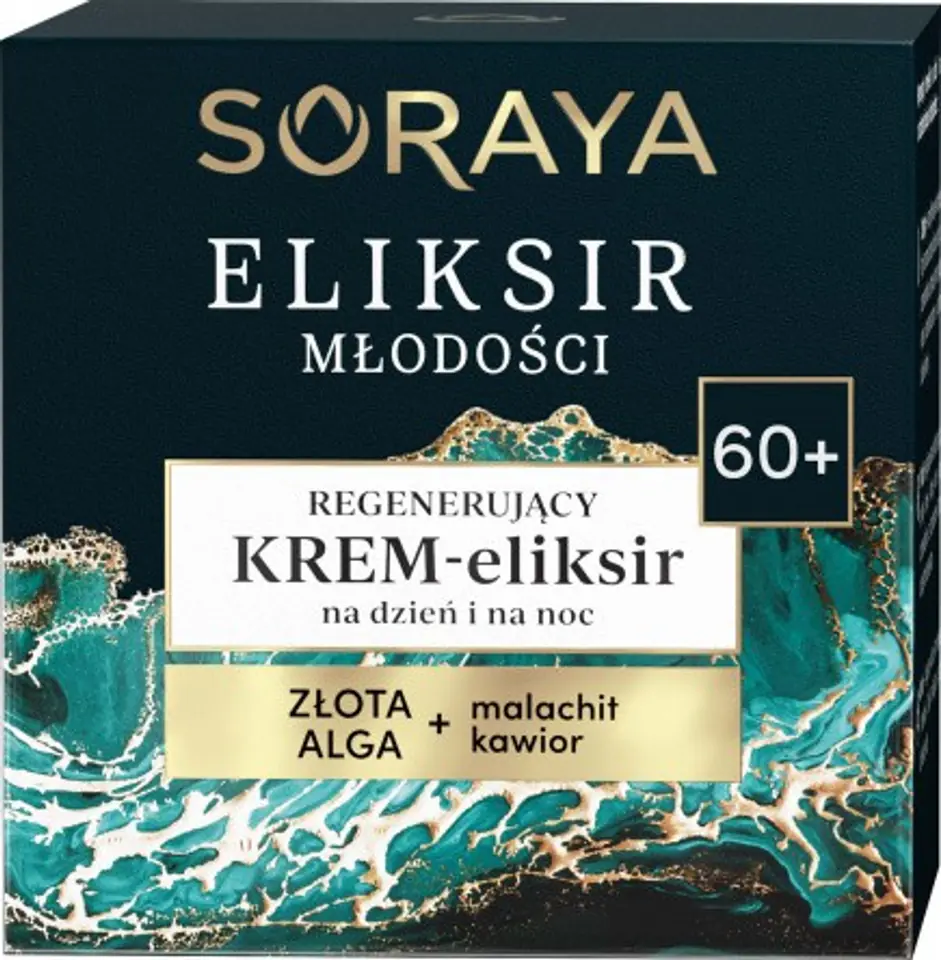 ⁨Soraya Eliksir Młodości 60+ Regenerujący Krem-eliksir na dzień i noc 50ml⁩ w sklepie Wasserman.eu