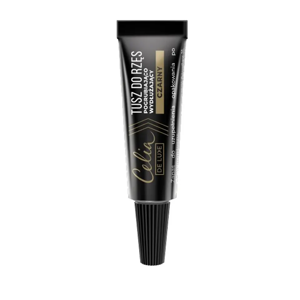 ⁨Celia De Luxe Mascara thickening and lengthening black in a tube - stock 5g⁩ at Wasserman.eu