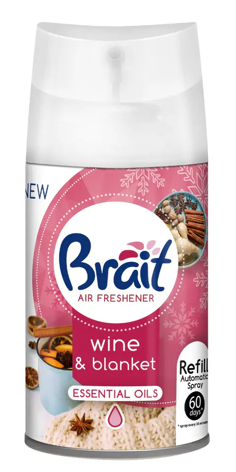 ⁨Brait Odświeżacz powietrza automatyczny Wine &Blanket - Zapas⁩ w sklepie Wasserman.eu