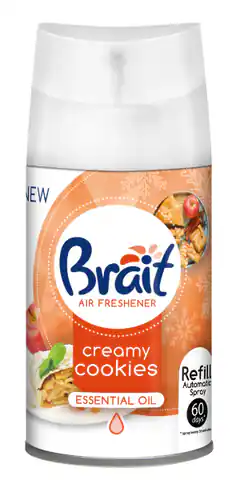 ⁨Brait Air Freshener Odświeżacz powietrza automatyczny Creamy Cookies - zapas 250ml⁩ w sklepie Wasserman.eu