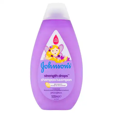 ⁨Johnson`s Szampon wzmacniający dla dzieci Strenght Drops 500ml⁩ w sklepie Wasserman.eu