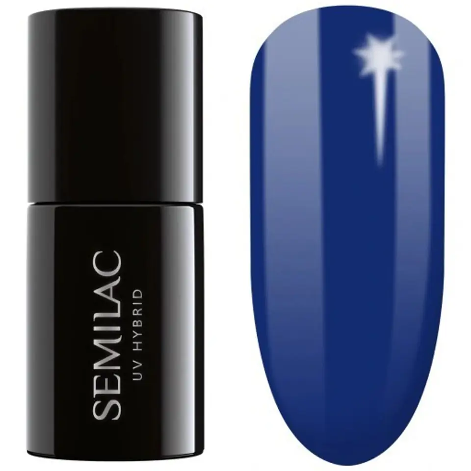 ⁨SEMILAC Gel polish 308 Festive Blue - 7 ml⁩ at Wasserman.eu