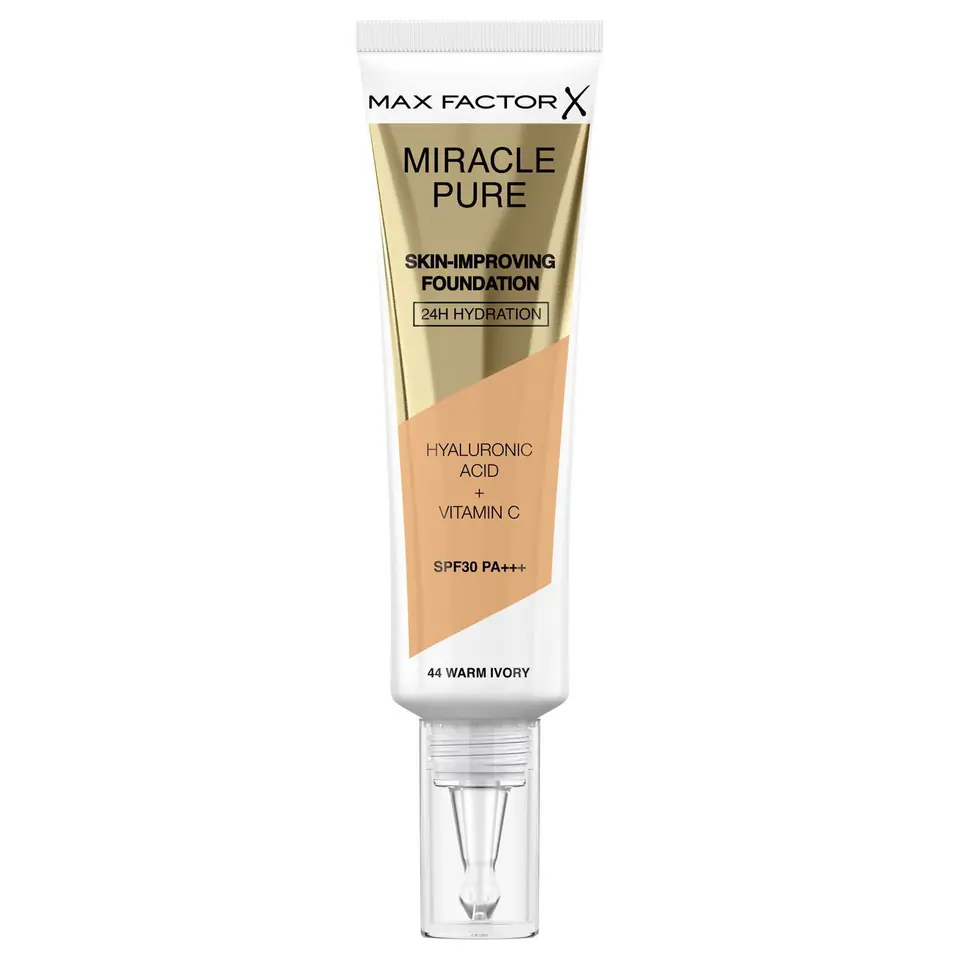 ⁨MAX FACTOR Podklad do twarzy MIRACLE PURE nr 44 Warm Ivory 30ml⁩ w sklepie Wasserman.eu