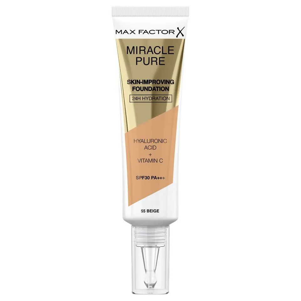 ⁨MAX FACTOR Face cover MIRACLE PURE No. 55 Beige 30ml⁩ at Wasserman.eu