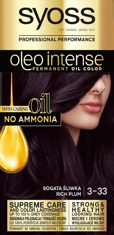 ⁨Schwarzkopf Syoss Hair dye Oleo 3-33 rich plum 1op.⁩ at Wasserman.eu