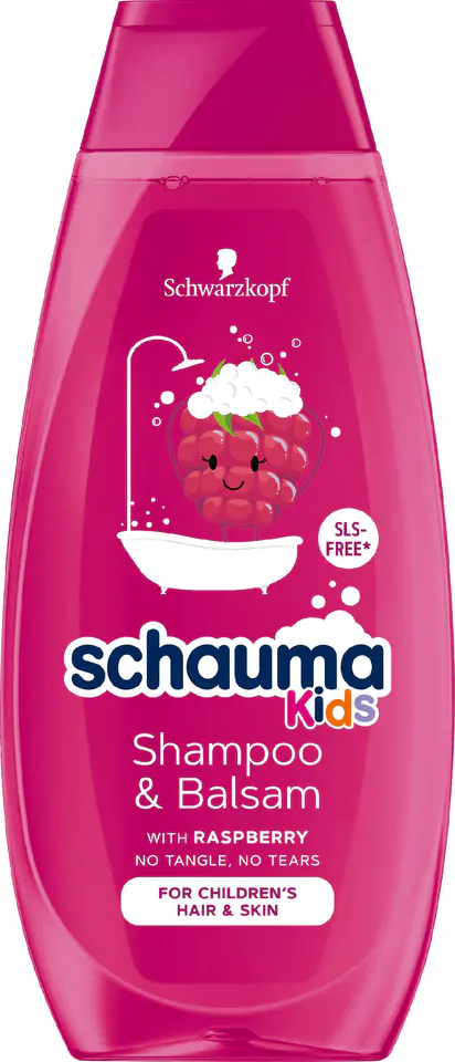 ⁨H SCHAUMA KIDS SZAMP. Raspberry 400ml&⁩ at Wasserman.eu