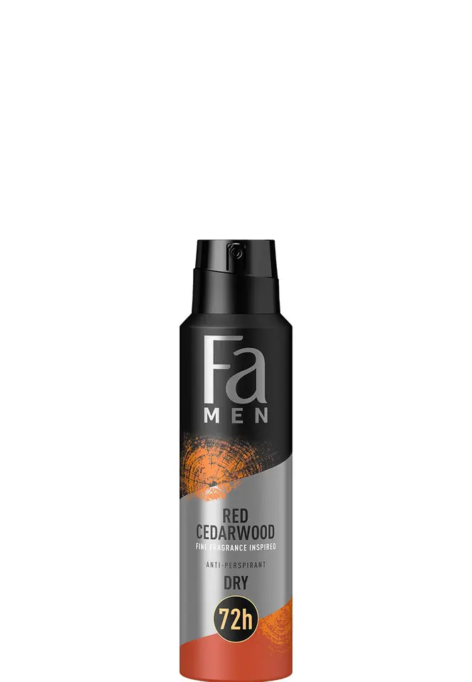 ⁨Fa Men Red Cedarwood Anti-perspirant Deodorant Spray 72H for Men 150ml⁩ at Wasserman.eu