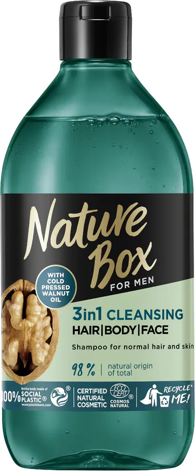 ⁨H NATURE BOX ORZECH SZAMPON 385ML TOP&⁩ w sklepie Wasserman.eu